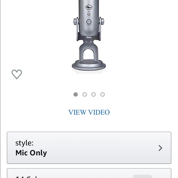 NWT Blue Yeti USB Microphone - Silver - Picture 7 of 8